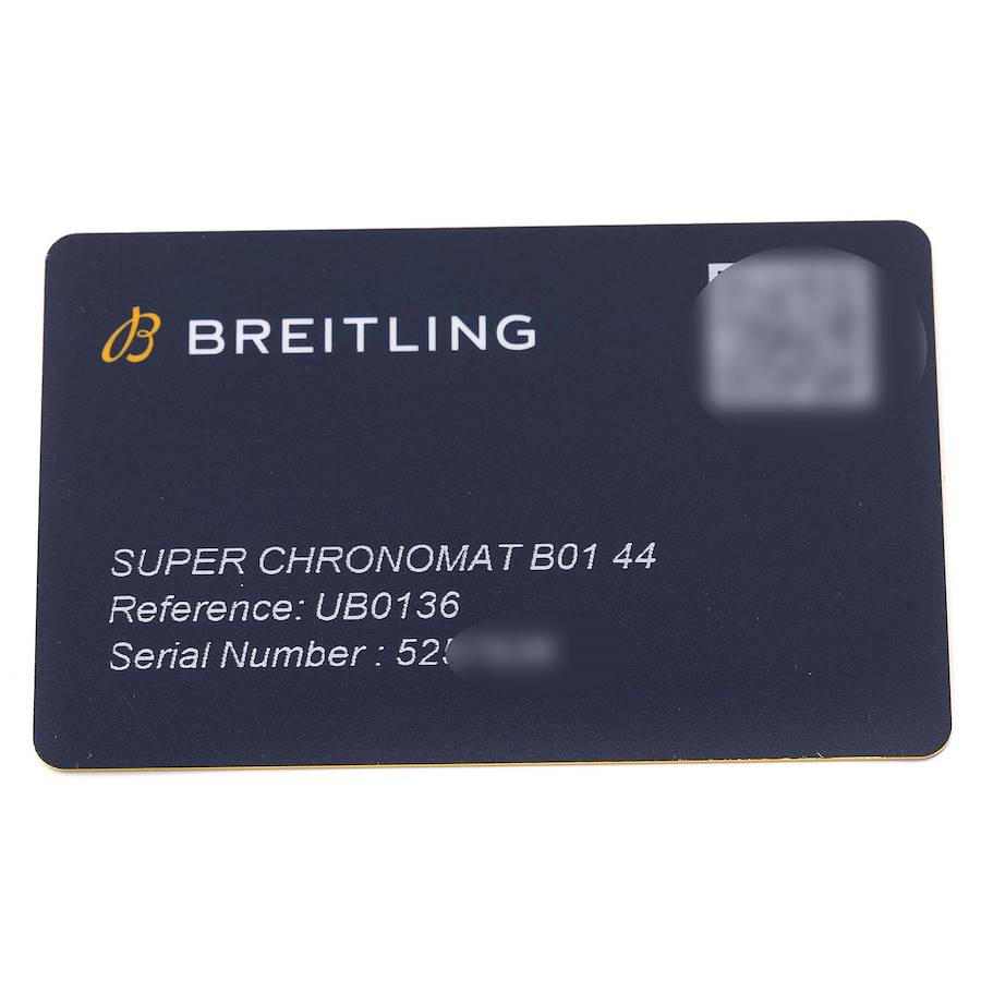 Breitling Super Chronomat B01 44 Steel Rose Gold Mens Watch UB0136