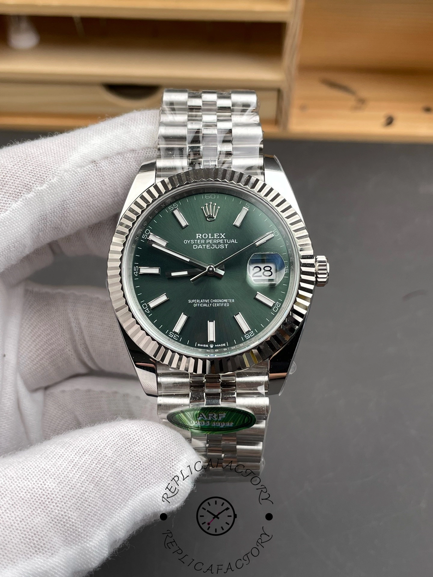 Rolex Datejust 126334 0028 41 Oystersteel and White Gold Mens Watch