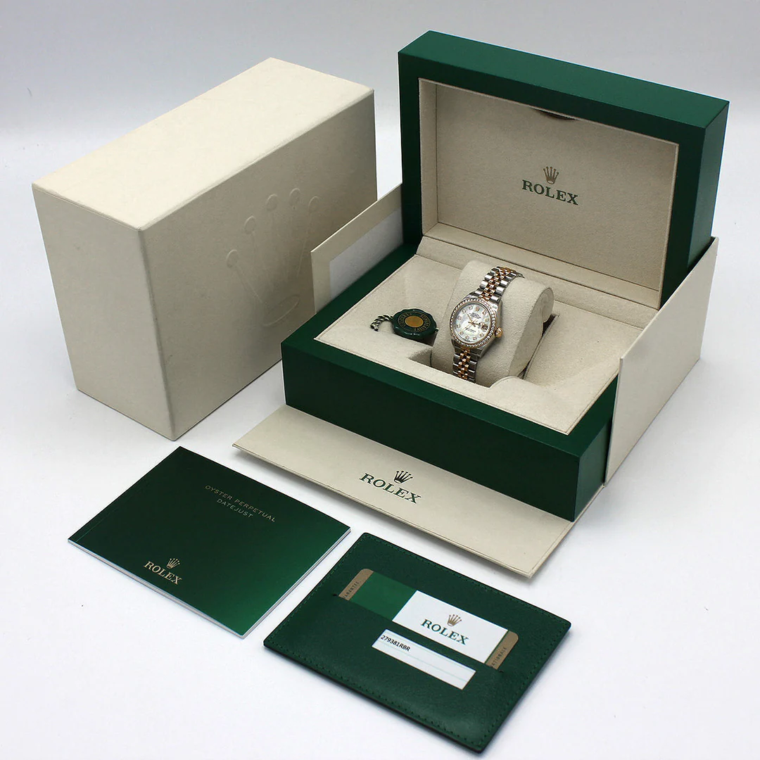 ?Limited Stock-Rolex Lady Datejust 28mm/31mm/36mm 18K Yellow Gold Jubilee Bracelet Diamond Bezel Mother of Pearl Diamond Dial Ref: 279381RBR-0013 /Ref: 279383rbr-0019