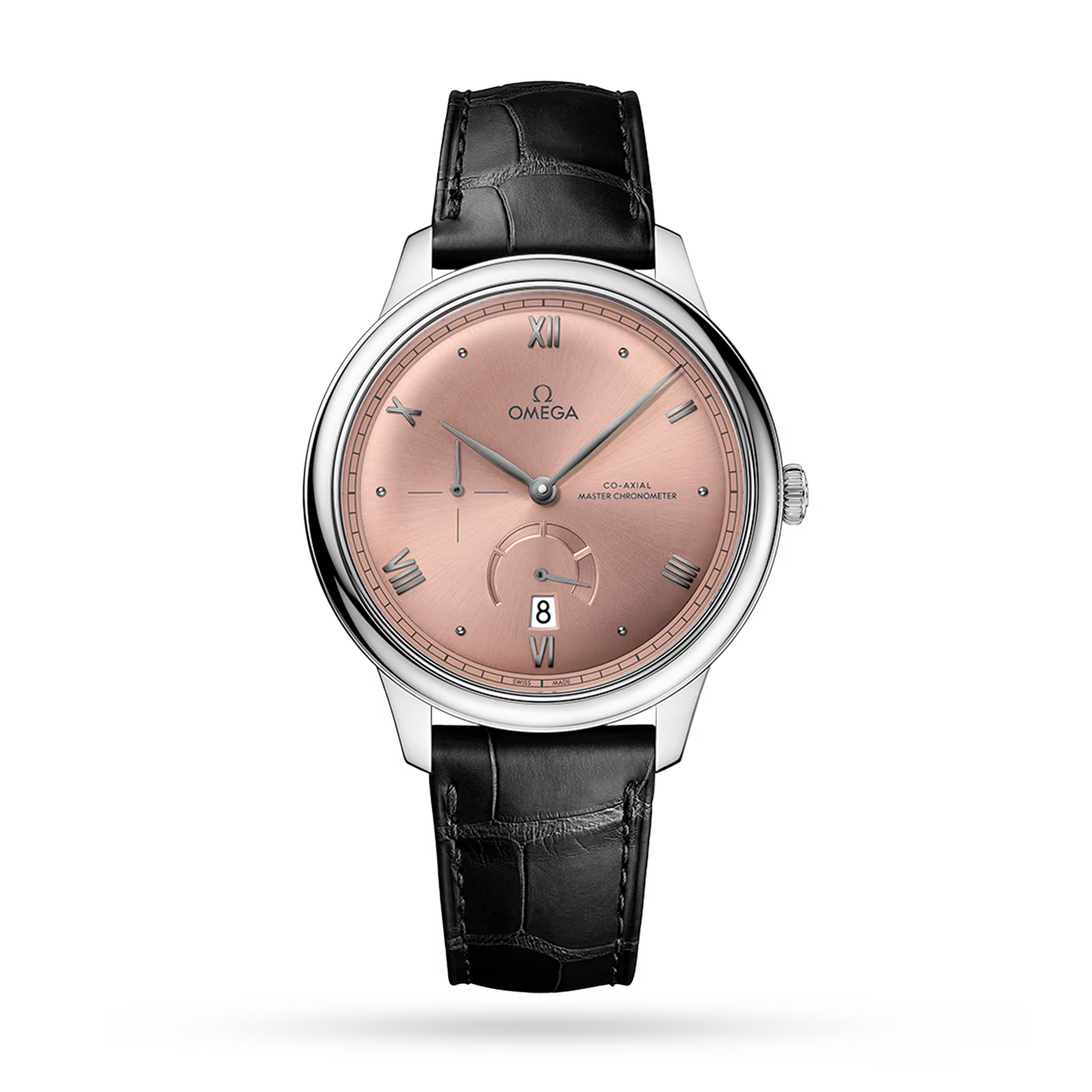 Omega De Ville 41 mm, steel on leather strap 431.13.41.21.01.001