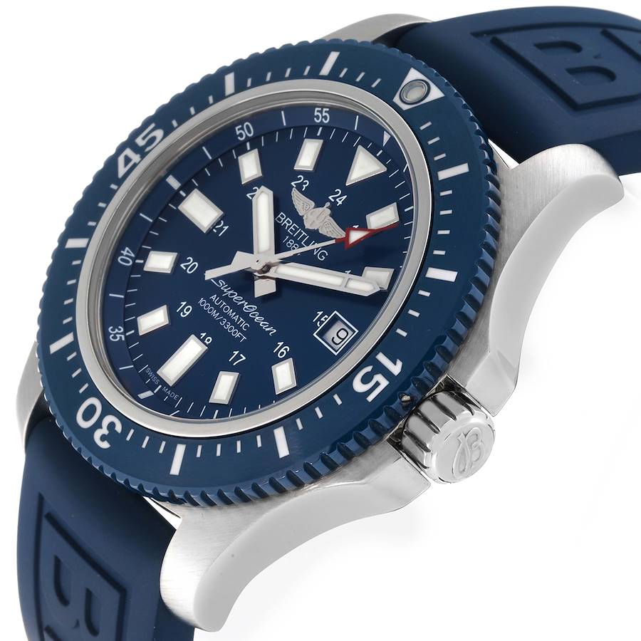 Breitling Aeromarine Superocean 44 Blue Dial Steel Mens Watch Y17393