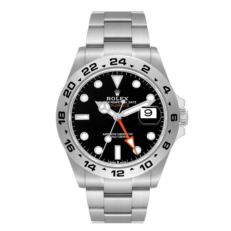 Rolex Explorer II 42 White Dial Orange Hand Mens Watch 216570