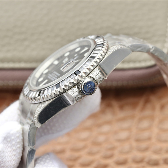 Submariner Silver Black Diamond 40mm