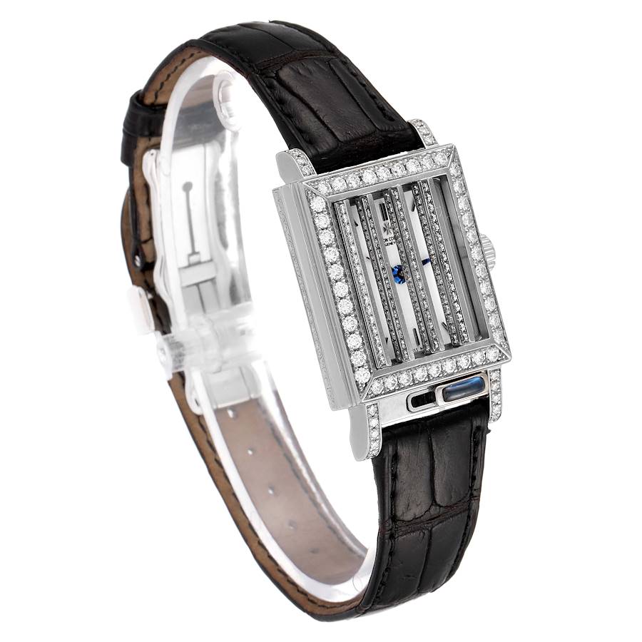 Vacheron Constantin Jalousie Shutter White Gold Diamond Ladies Watch 91002