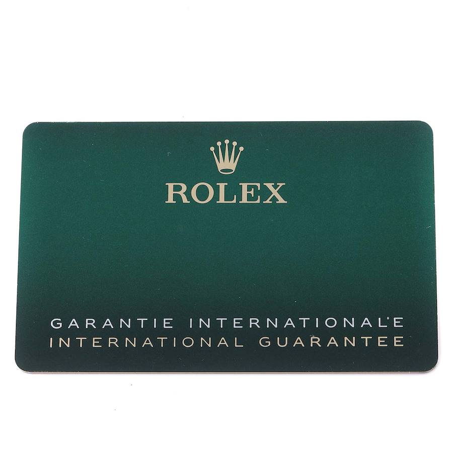 Rolex 1908 Yellow Gold Black Dial Mens Watch 52508 Card