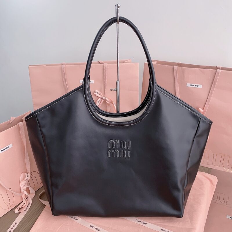 Replica Miu Miu Ivy Tote Black