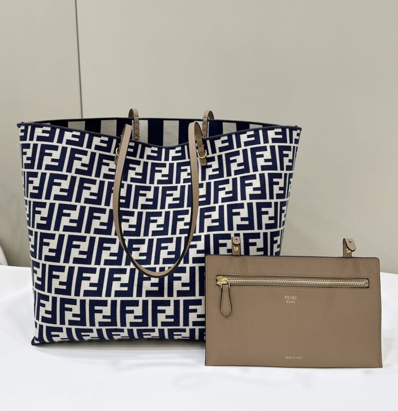 Replica Fendi Two Side Small Tote Blue