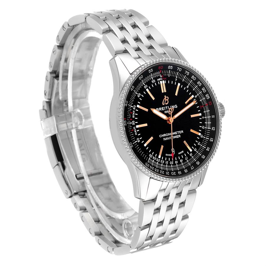 Breitling Navitimer 1 Black Dial 41mm Steel Mens Watch A17326