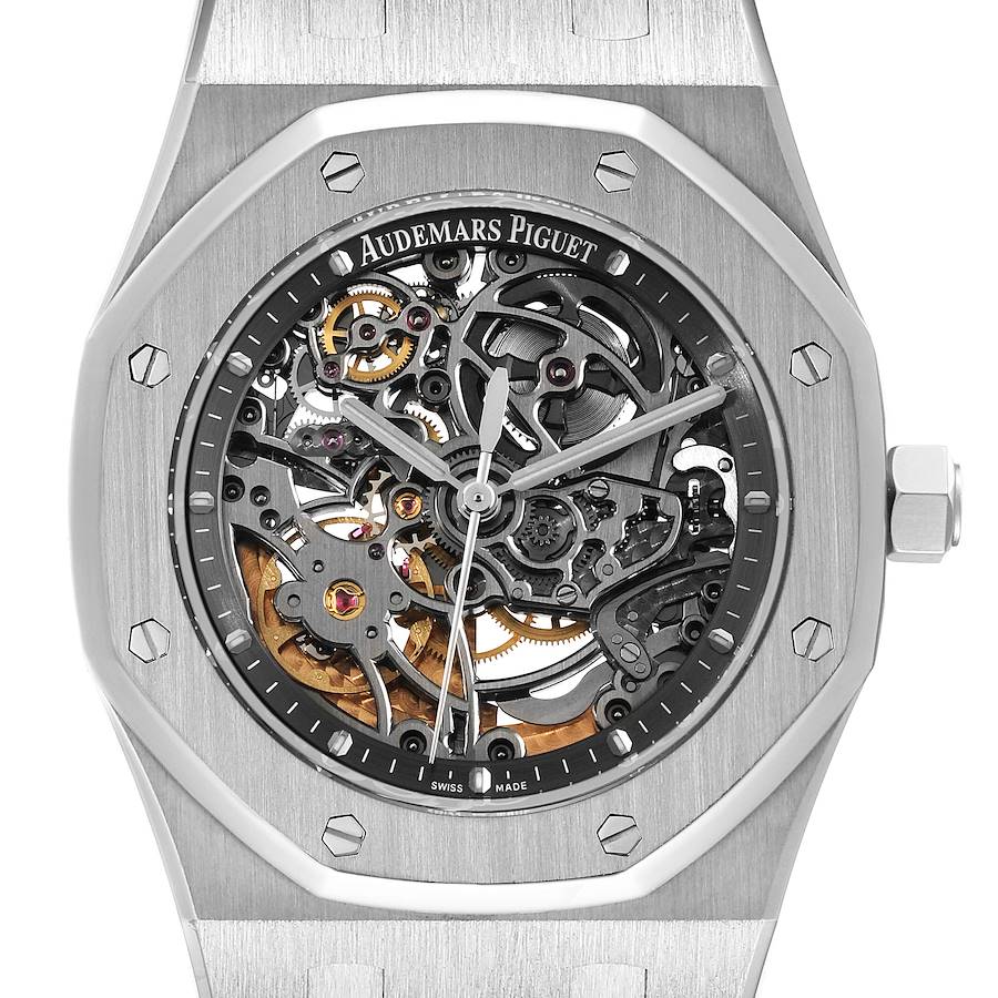 Audemars Piguet Royal Oak Openworked Steel Mens Watch 15305ST