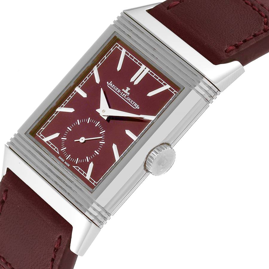 Jaeger LeCoultre Reverso Tribute Steel Mens Watch 214.8.62 Q397846J