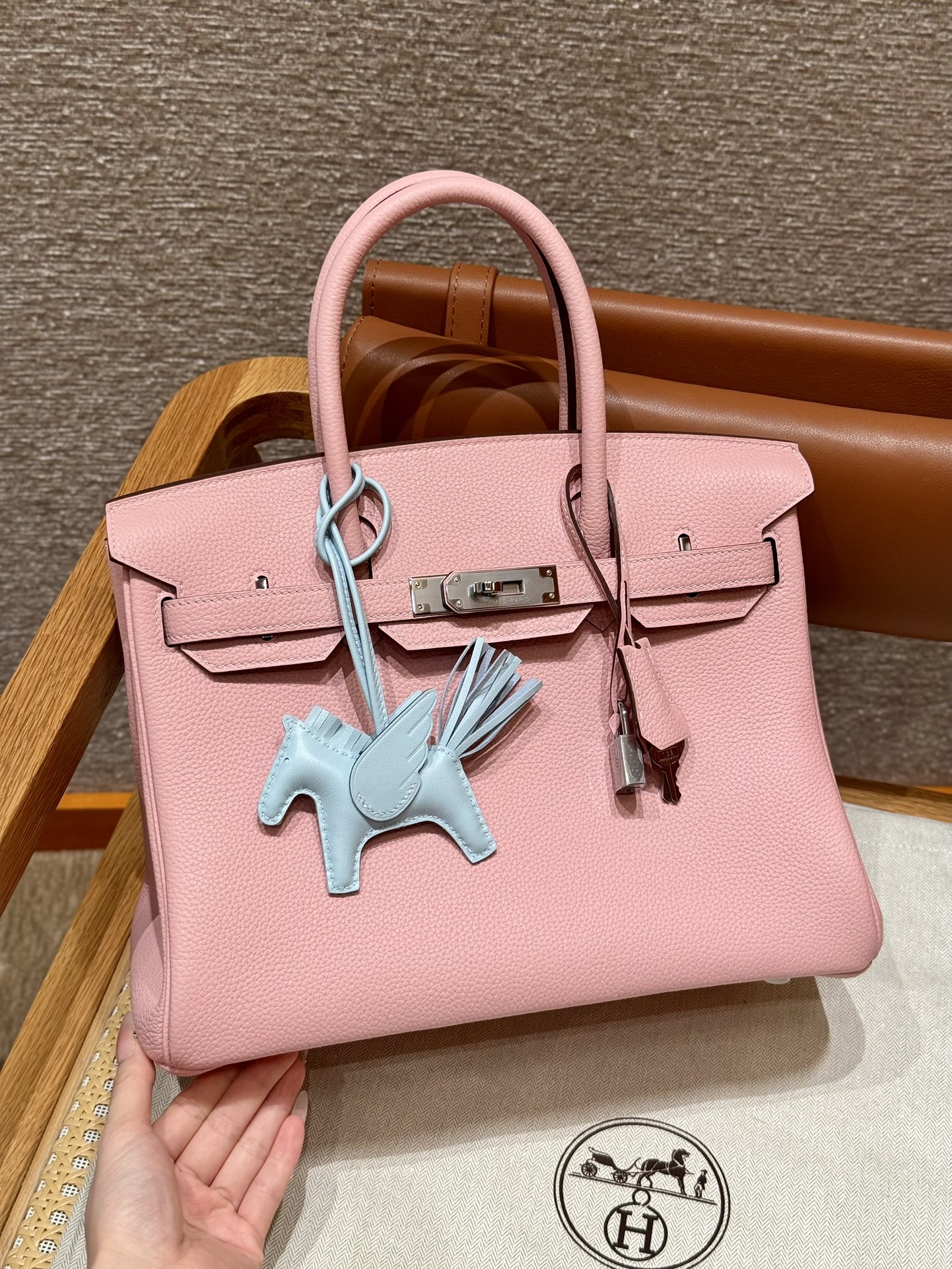 Replica Hermès Birkin Rose Sakura Togo