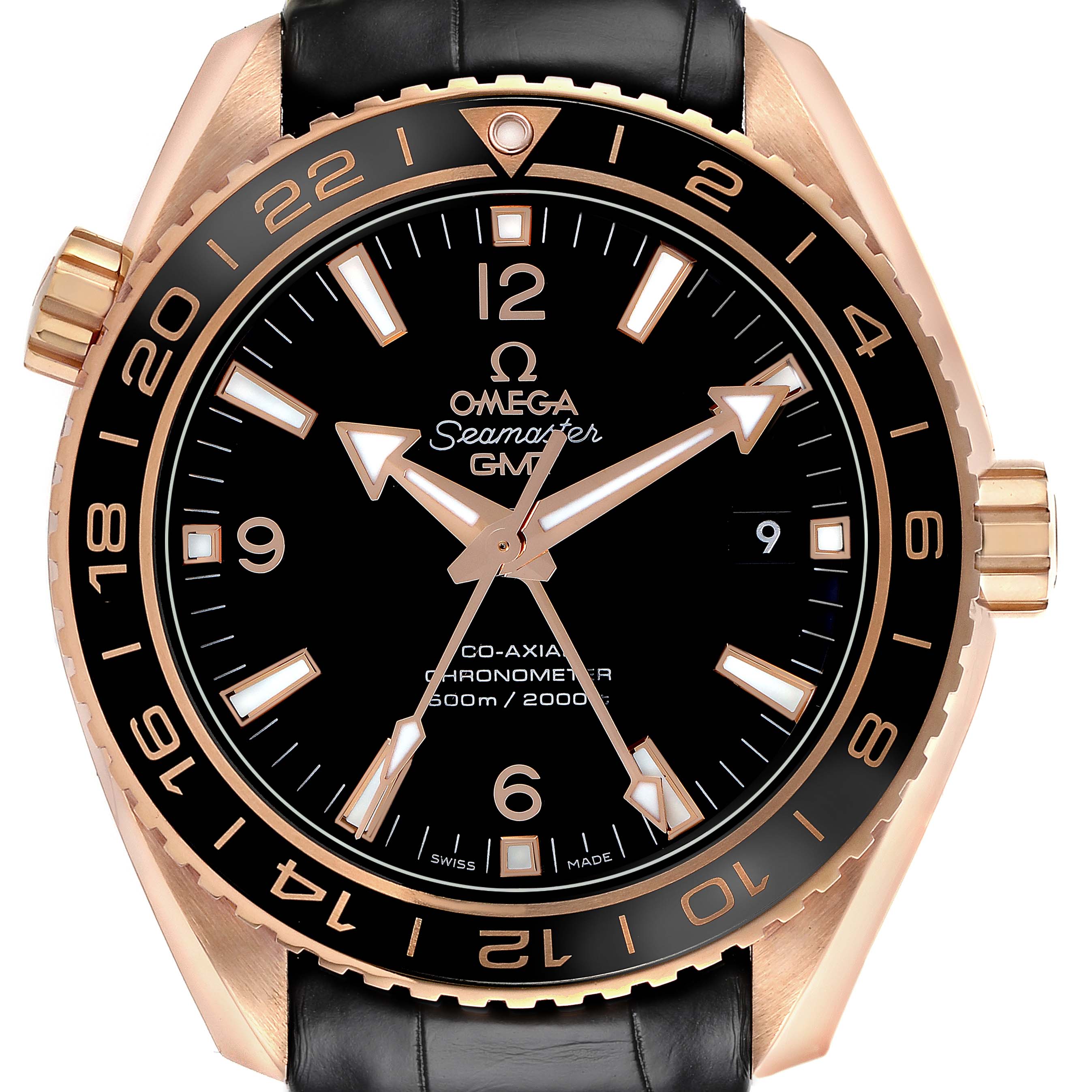 Omega Seamaster Planet Ocean Rose Gold Mens Watch 43.5 MM 232.63.44.22.01.001