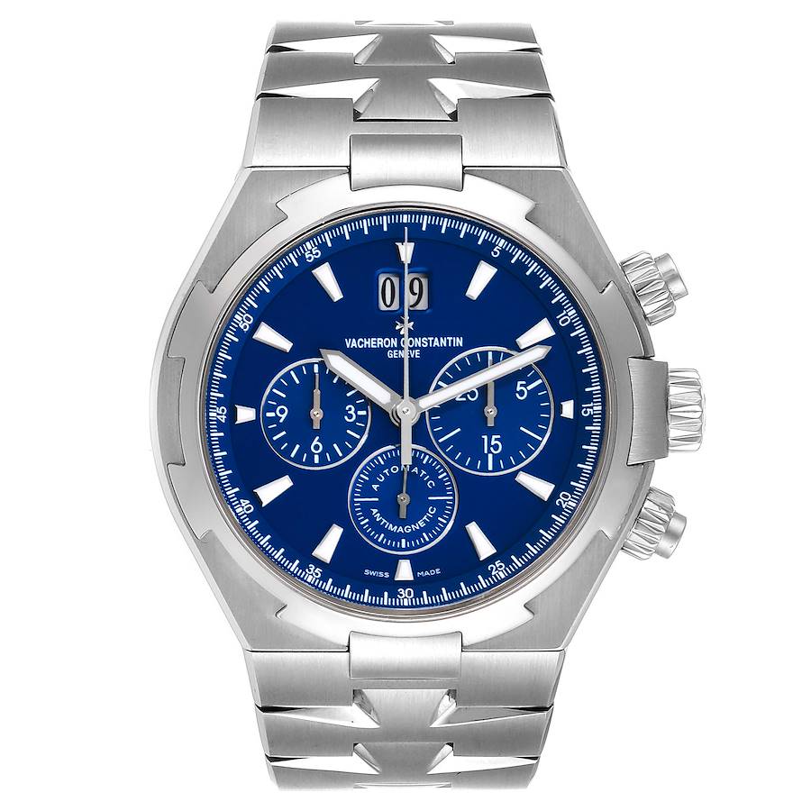 Vacheron Constantin Overseas Chronograph Blue Dial Mens Watch 49150