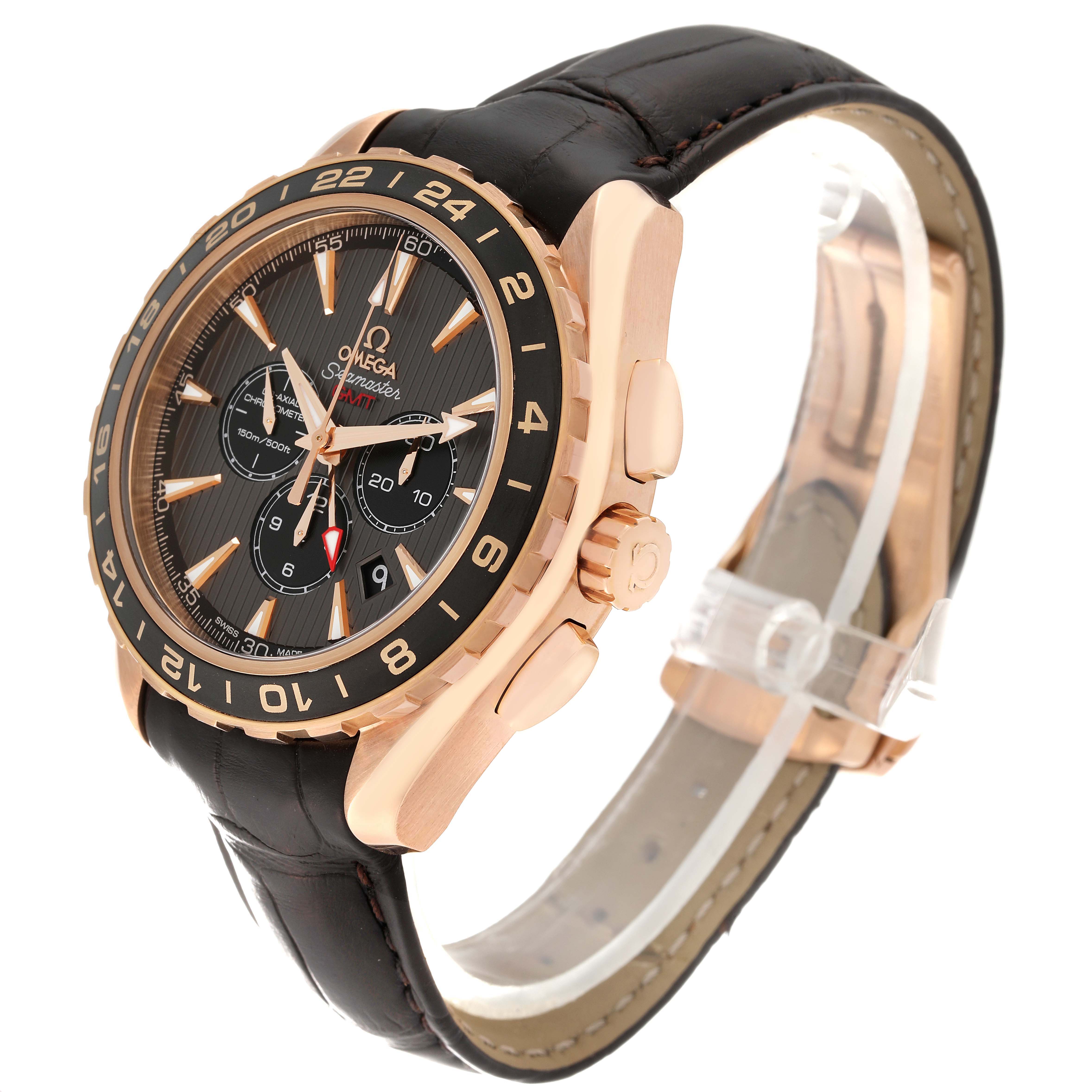 Omega Seamaster Aqua Terra GMT Rose Gold Mens Watch 44.0 MM 231.53.44.52.06.001