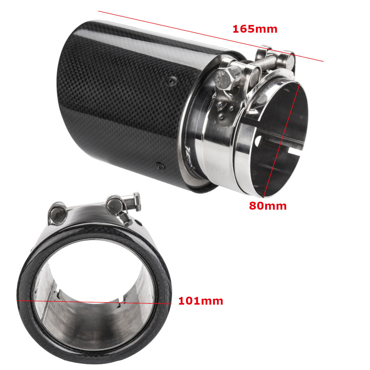 Fiber Carbon Exhaust (2.5 inch)