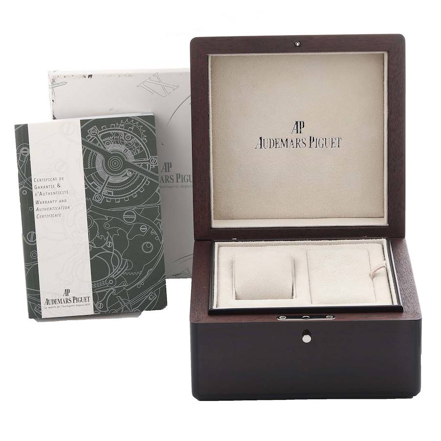 Audemars Piguet Millenary Blue Dial Steel Diamond Ladies Watch 77301ST