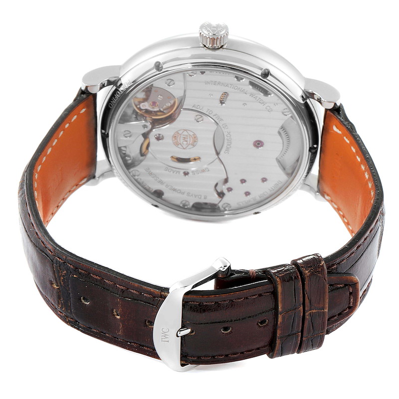 IWC Portofino 8 Days Power Reserve 45mm Black Dial Mens Watch IW510102