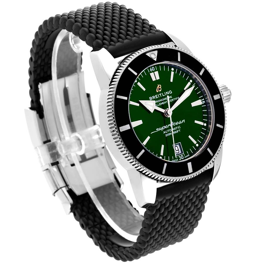 Breitling Superocean Heritage II 42 Green Dial Steel Mens Watch AB2010
