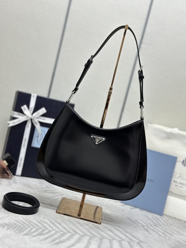 Replica Prada Cleo Brushed Black Bag