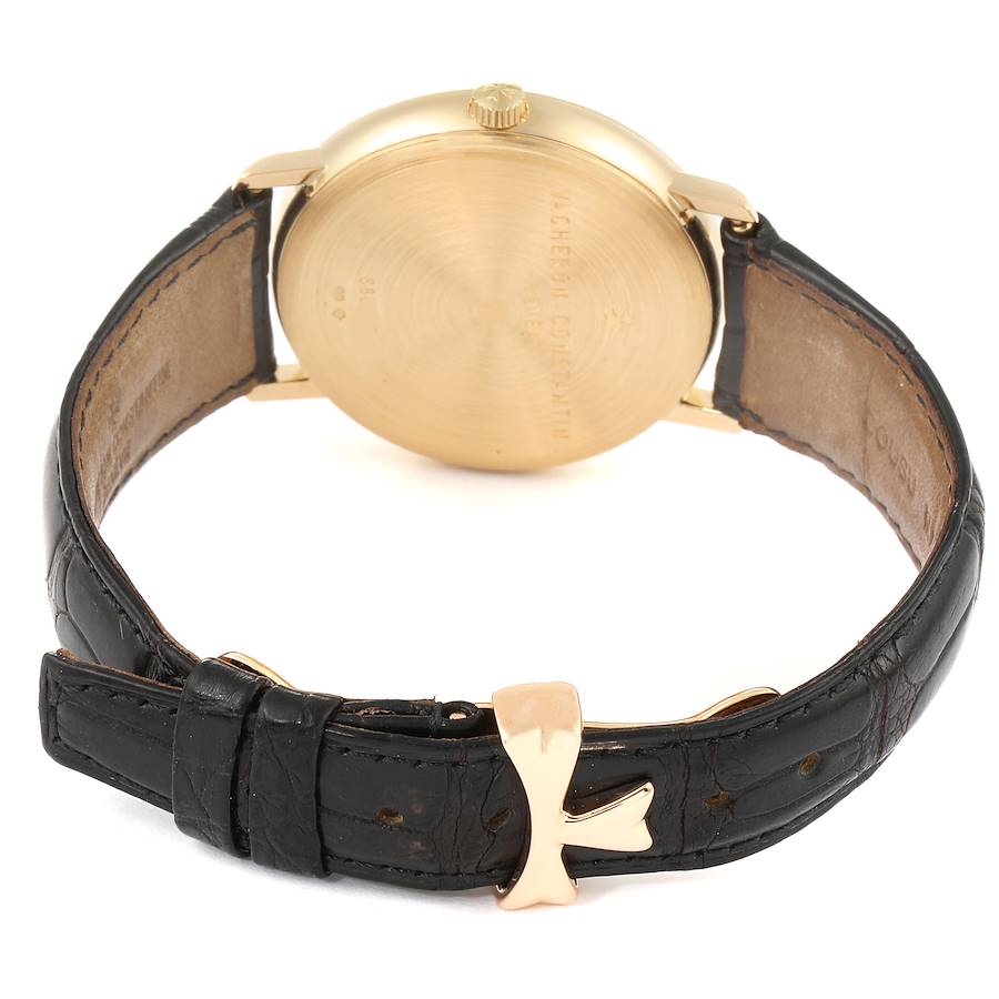 Vacheron Constantin Patrimony 18K Yellow Gold White Dial Mens Watch 44001