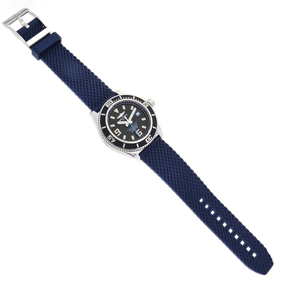 Breitling Aeromarine Superocean 44 Blue Hand Steel Mens Watch A17391