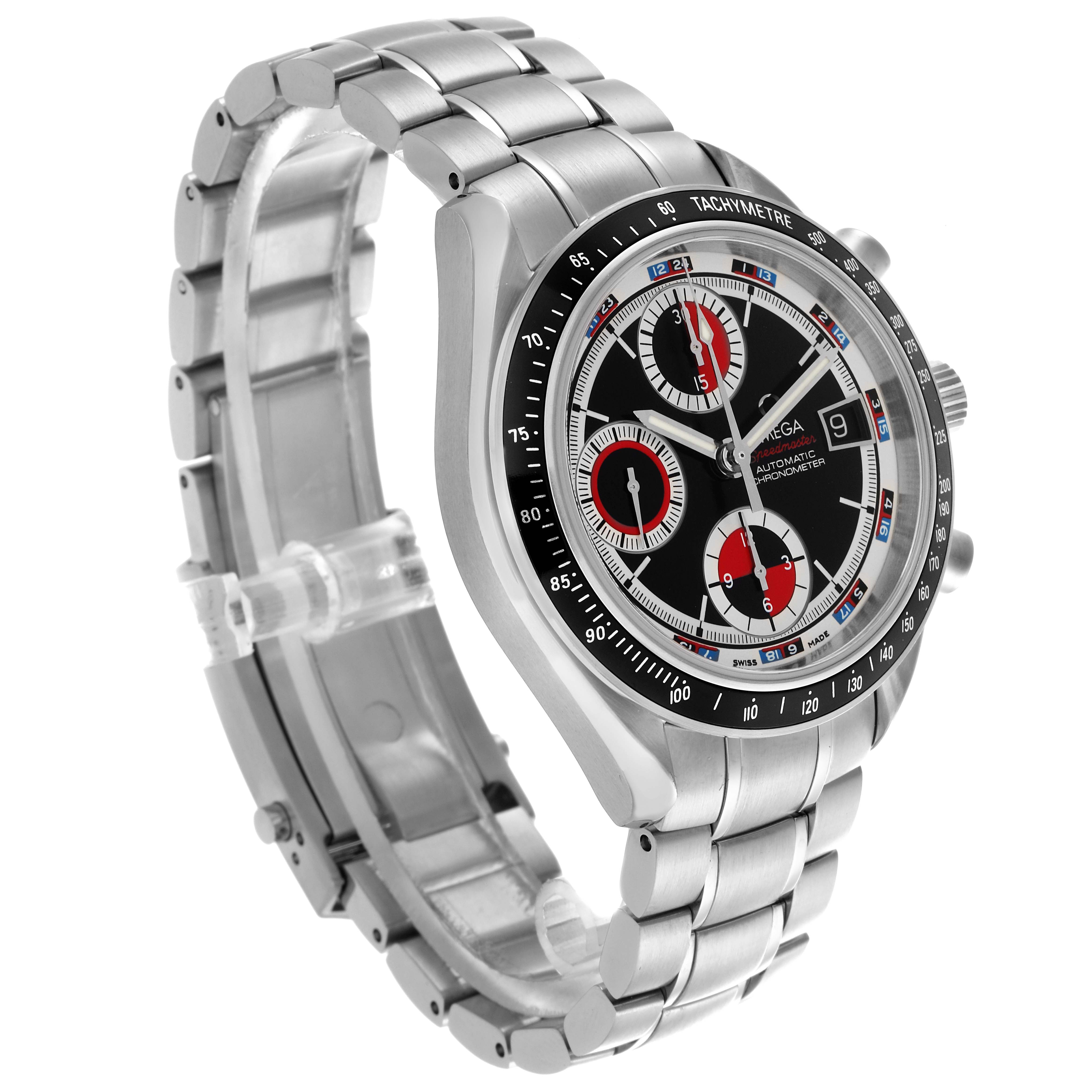 Omega Speedmaster Black Red Casino Dial Steel Mens Watch 40.0 MM 3210.52.00