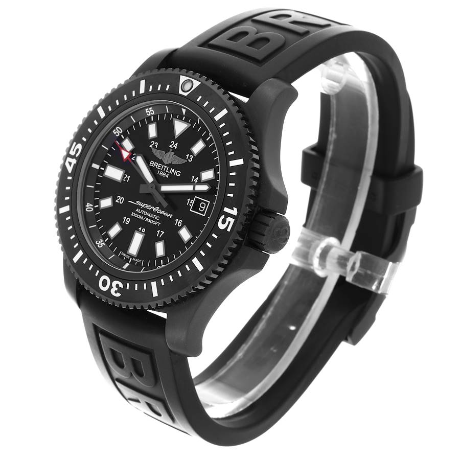 Breitling Superocean 44 Black DLC Steel Mens Watch M17393