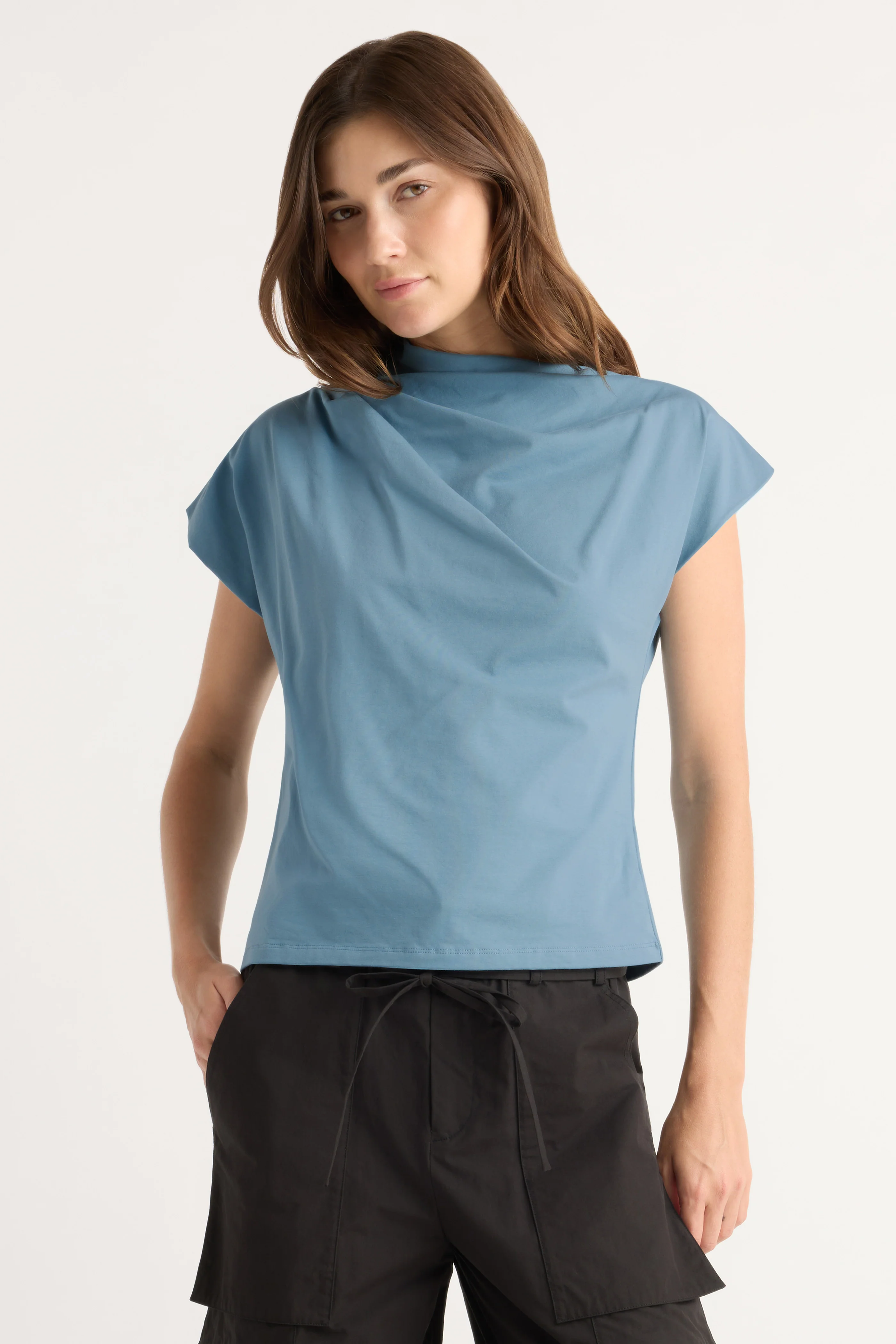 Kenny Asymmetric-Neck Tee