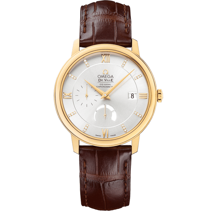 OmegaDe Ville Prestige Co-Axial 39.5 Power Reserve Yellow Gold / Silver 424.53.40.21.52.001