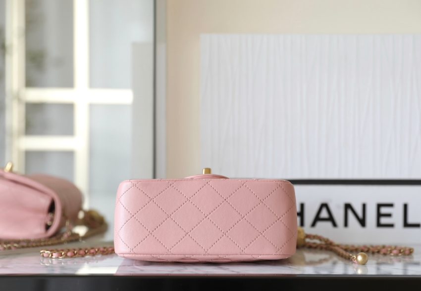 CHANEL CF 17cm Golden Ball Pink