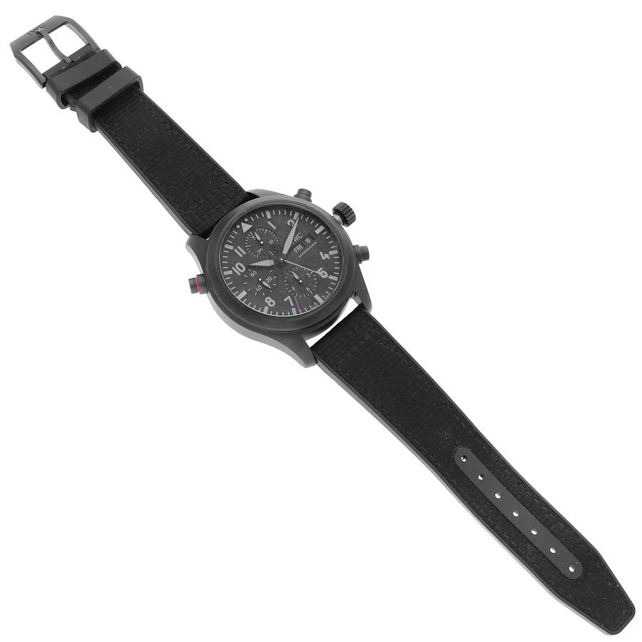 IWC Pilot Top Gun Double Chronograph Ceratanium Mens Watch IW371815