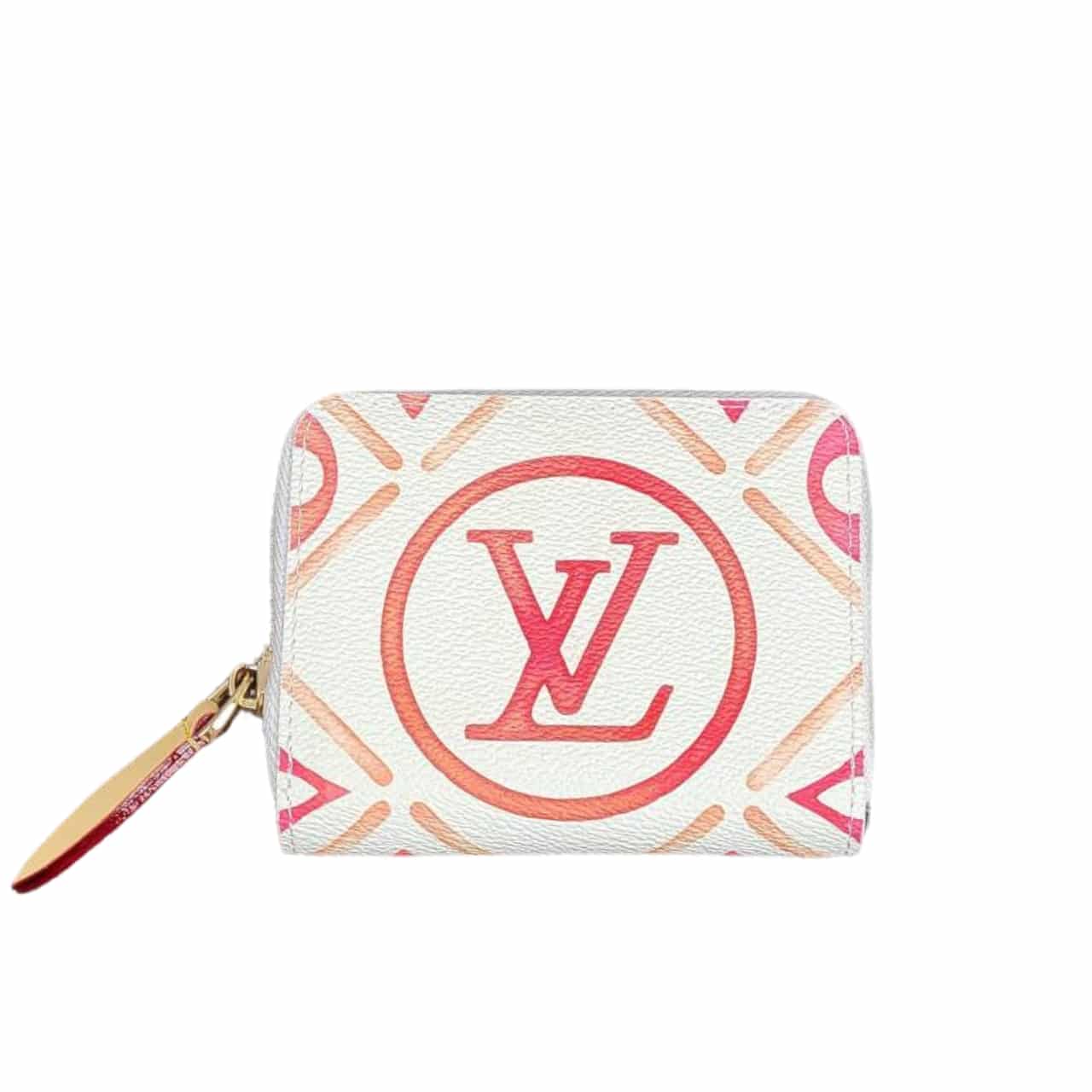 Louis Vuitton Lv By The Pool Zippy Coin Purse Coral 11cm