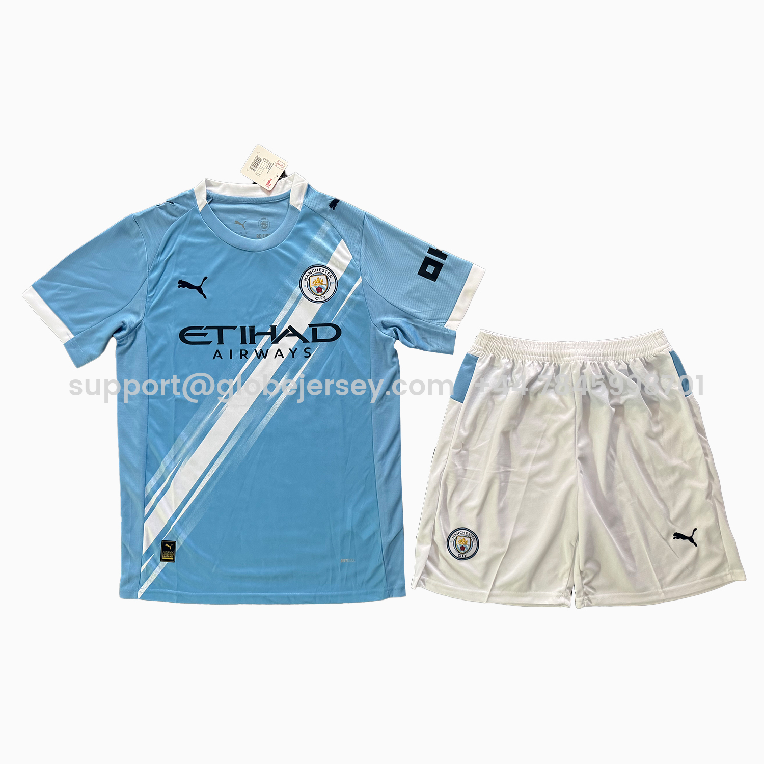 Manchester City 25-26 Home Men's Adult Jersey Set - Fans Version
