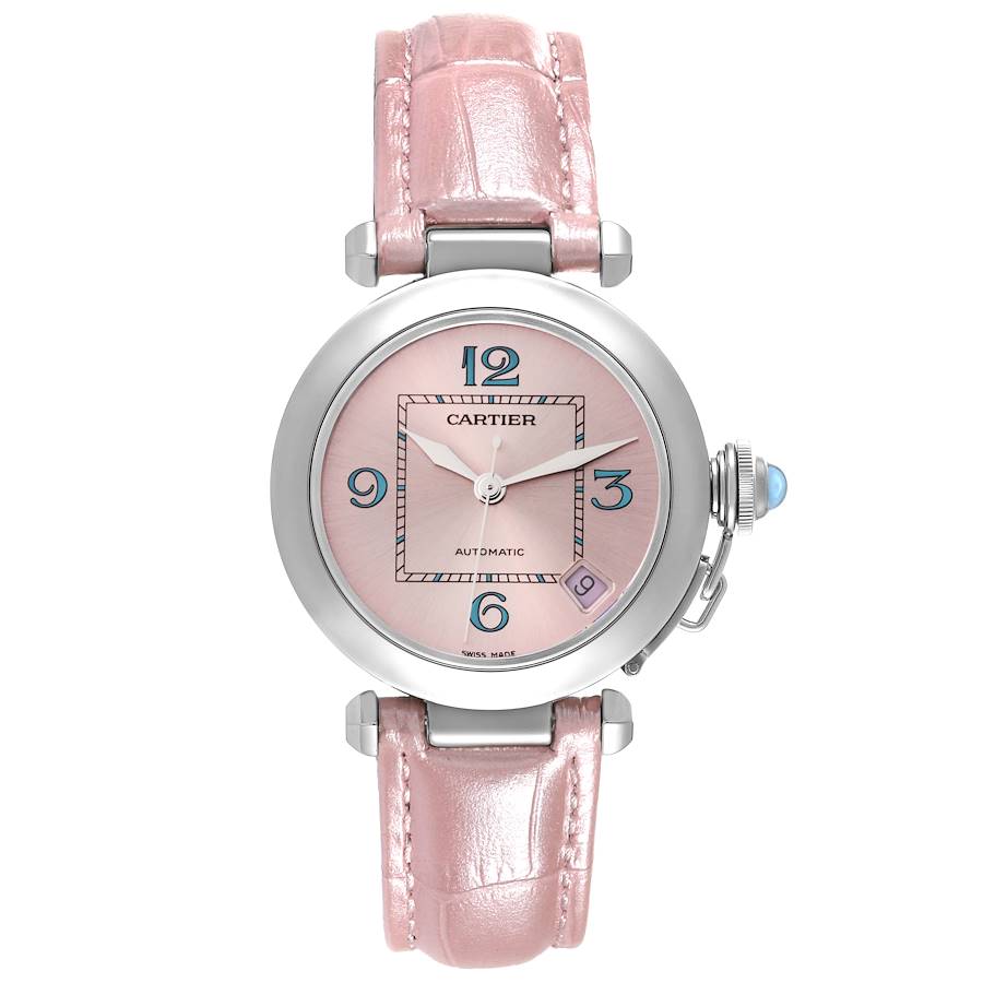 Cartier Pasha C Medium Pink Blue Limited Edition Watch W3108199