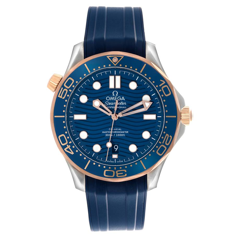 Omega Seamaster Diver 300M Steel Rose Gold Watch 210.22.42.20.03.002