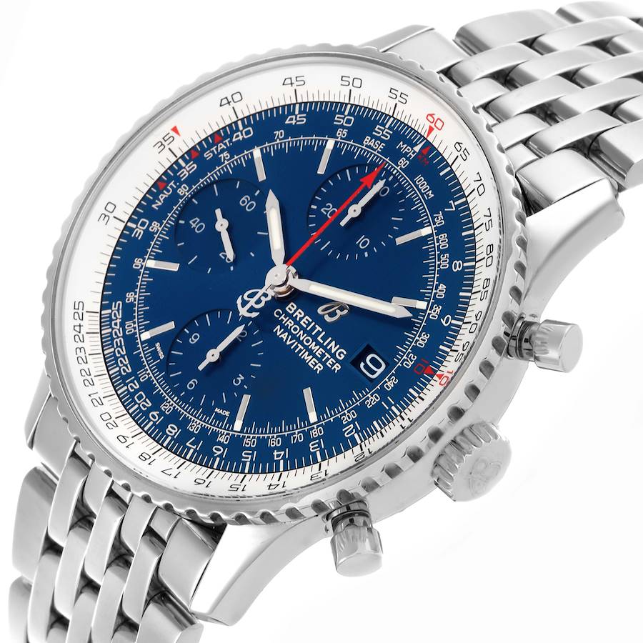 Breitling Navitimer Heritage Blue Dial Steel Mens Watch A13324