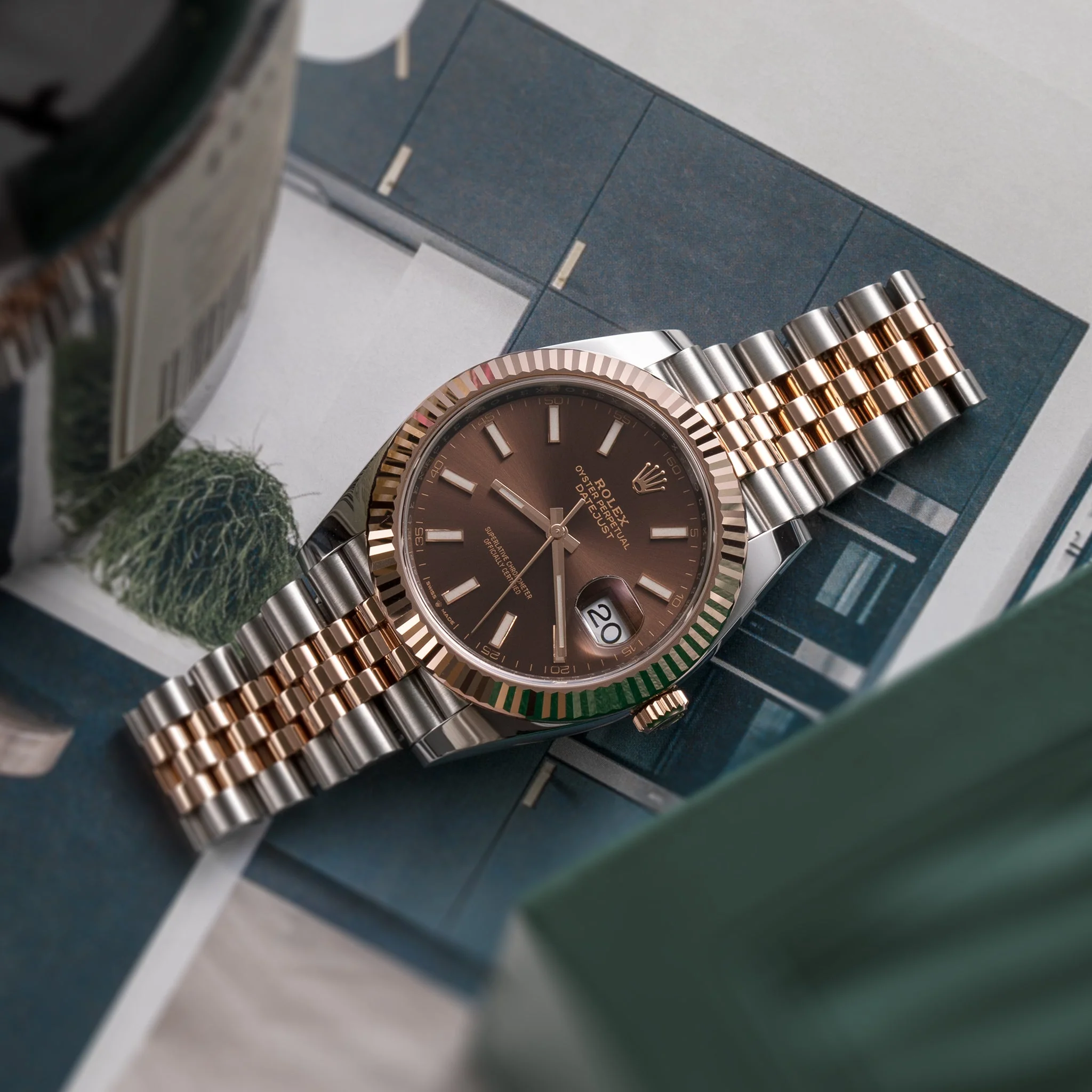 Rolex Datejust 41mm Jubilee Automatic Rose Gold & Steel Watch 126331