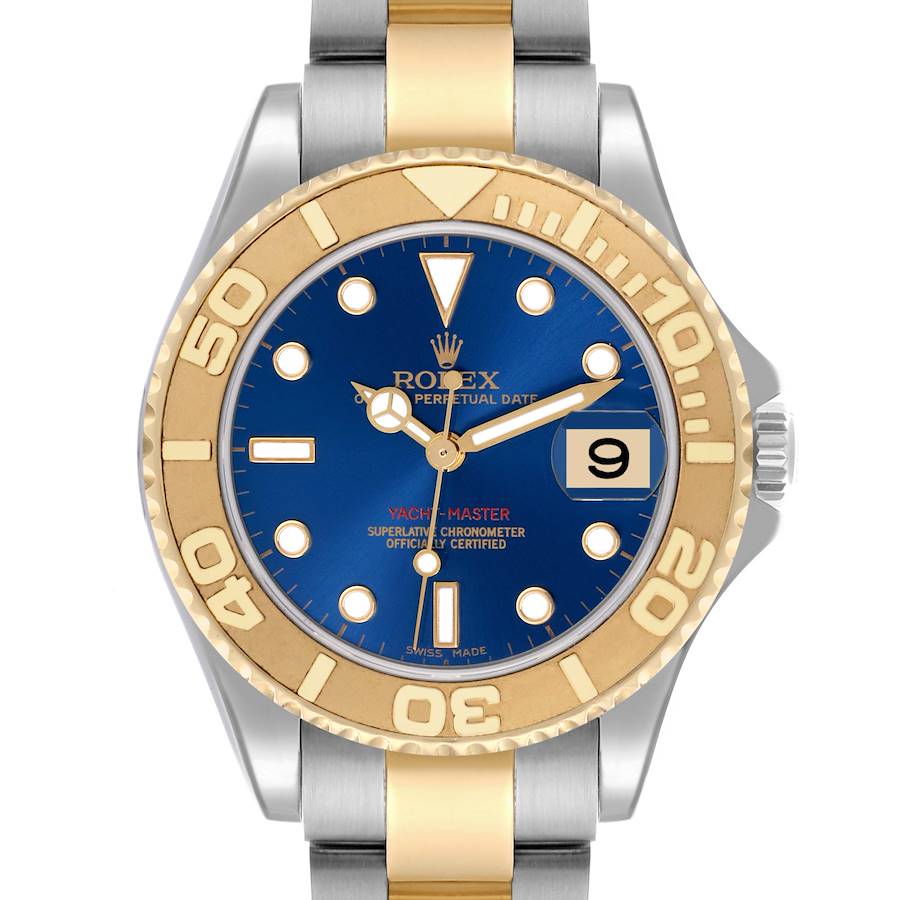 Rolex Yachtmaster Midsize 35mm Steel Yellow Gold Mens Watch 168623
