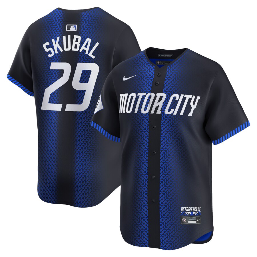 Tarik Skubal Detroit Tigers 2024 City Connect Limited Jersey Navy