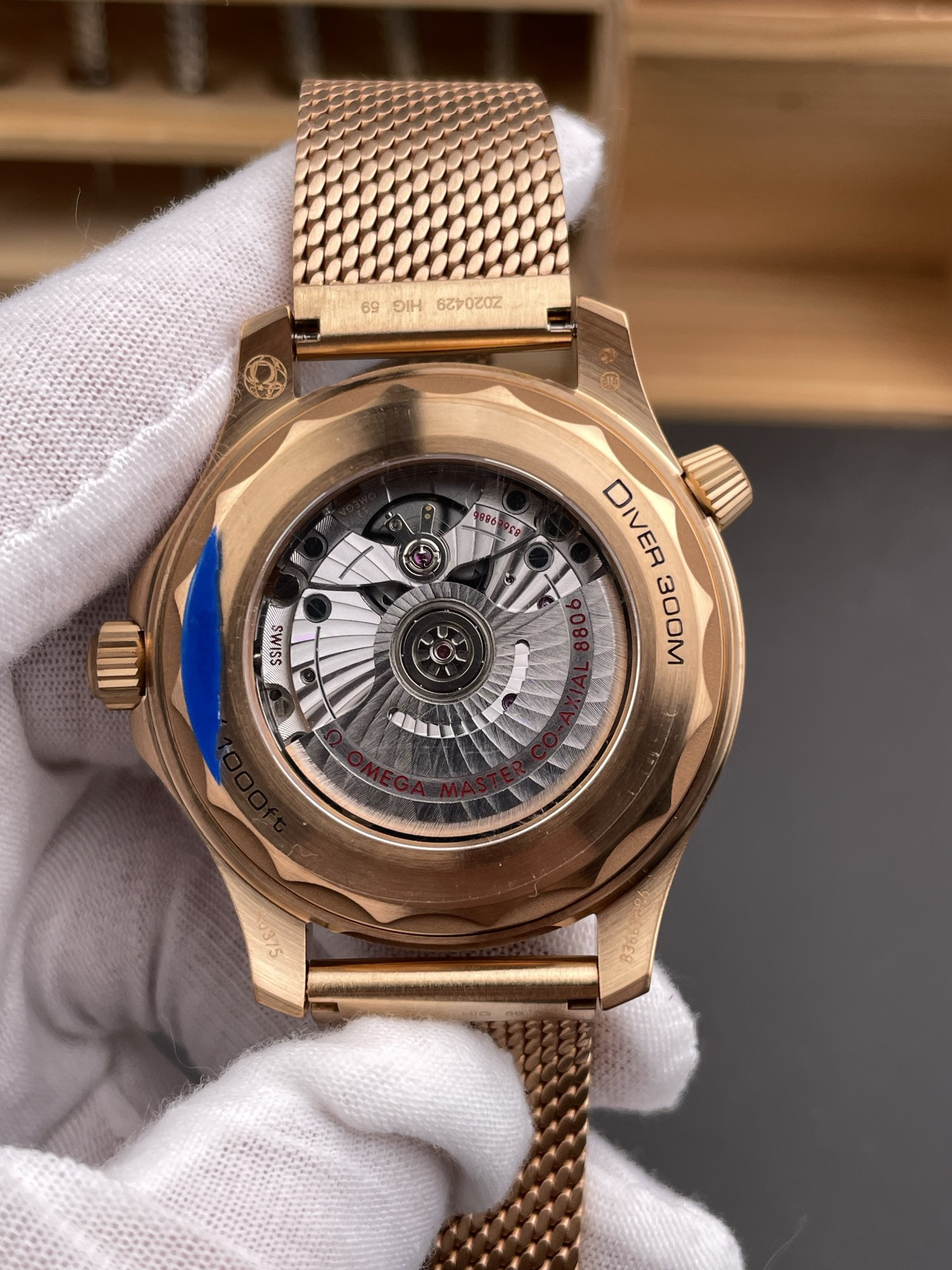007 Seamaster 300, Burgundy Bronze Gold