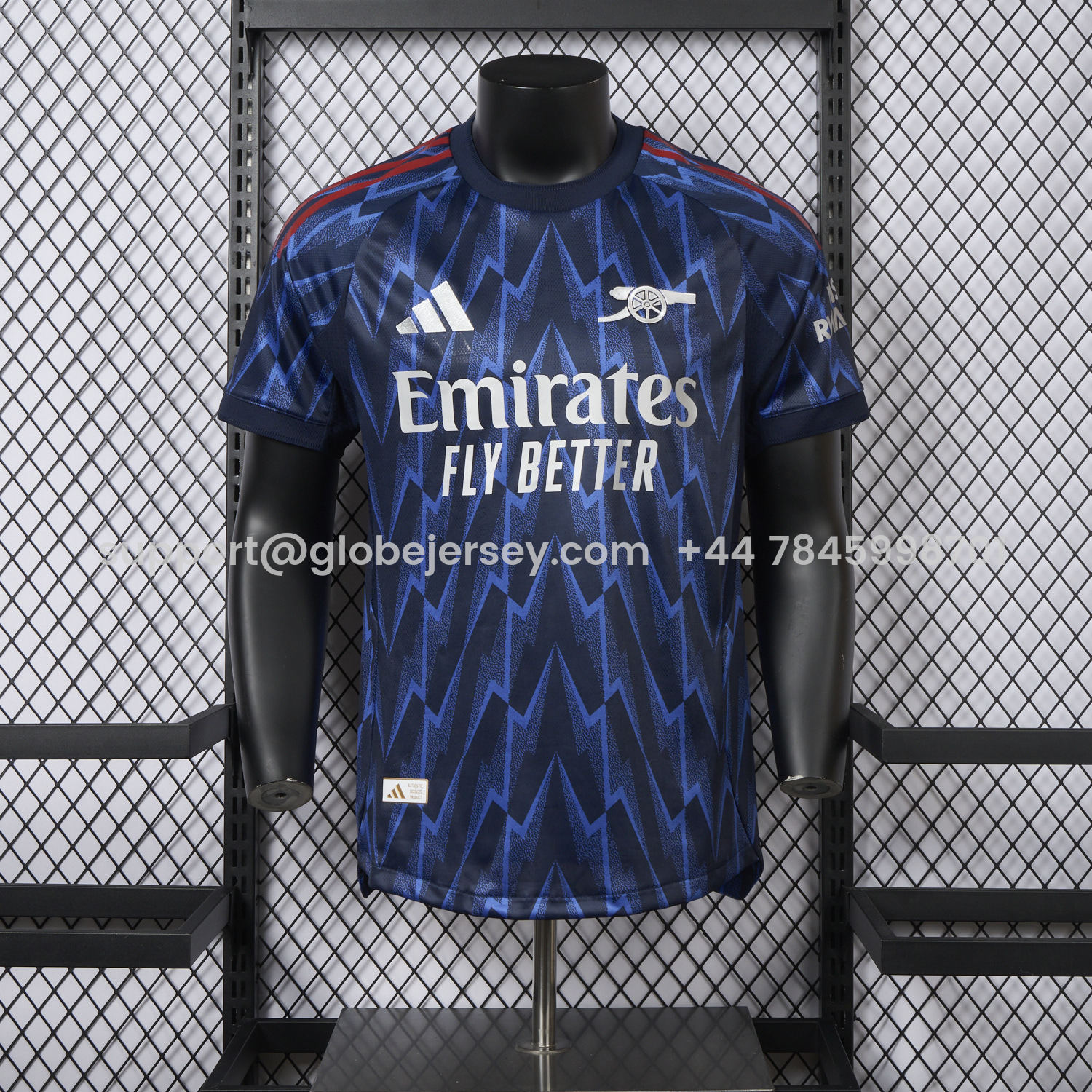 Arsenal 25-26 Away Blue Jersey - Player Version