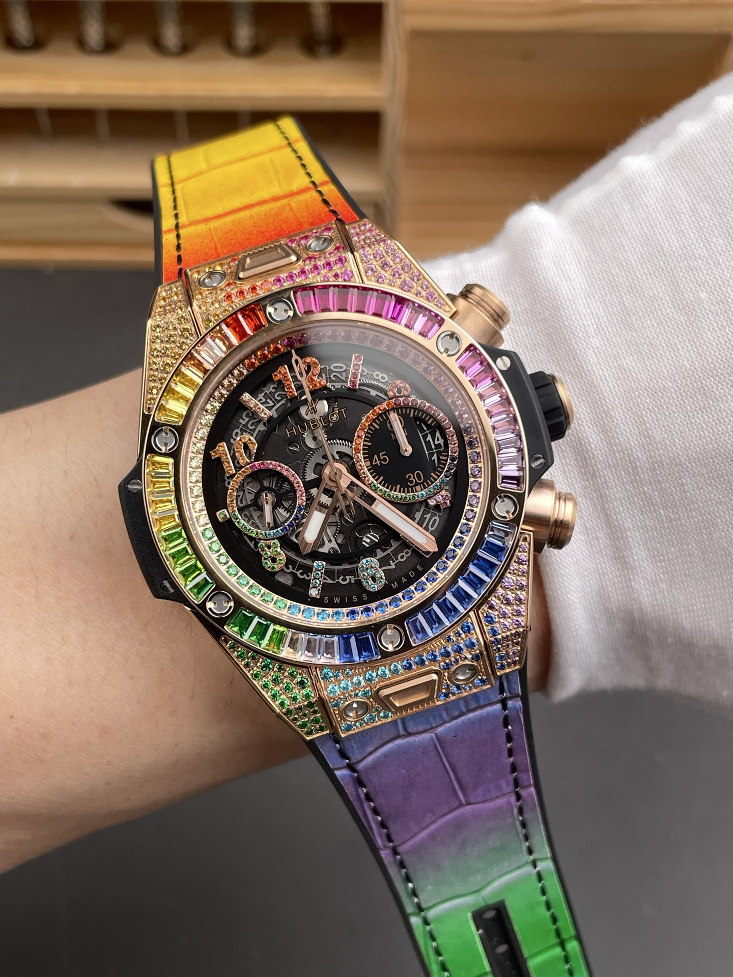 Big Bang Rainbow Diamond Chronograph