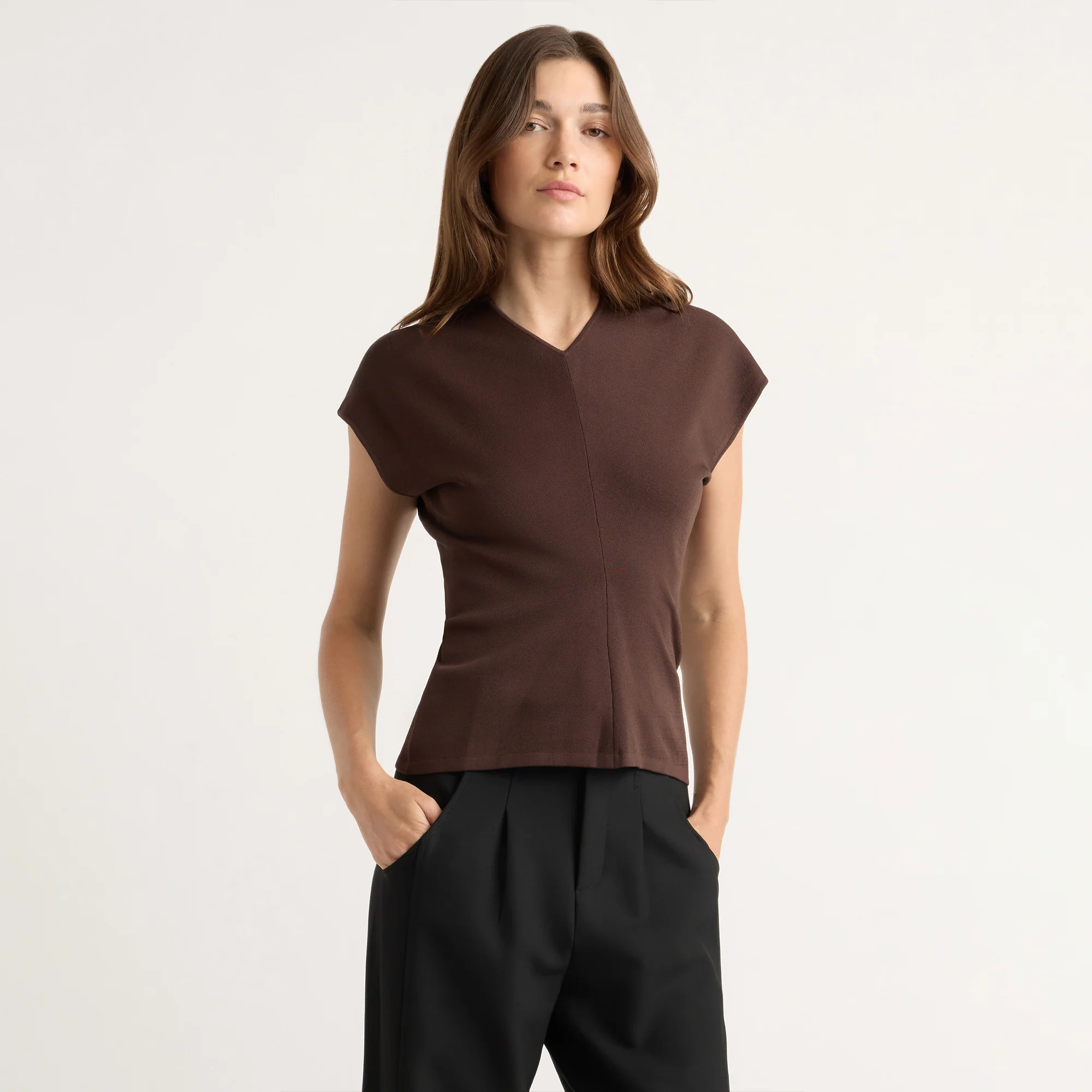 Finn Relaxed-Ruched Sweater Top