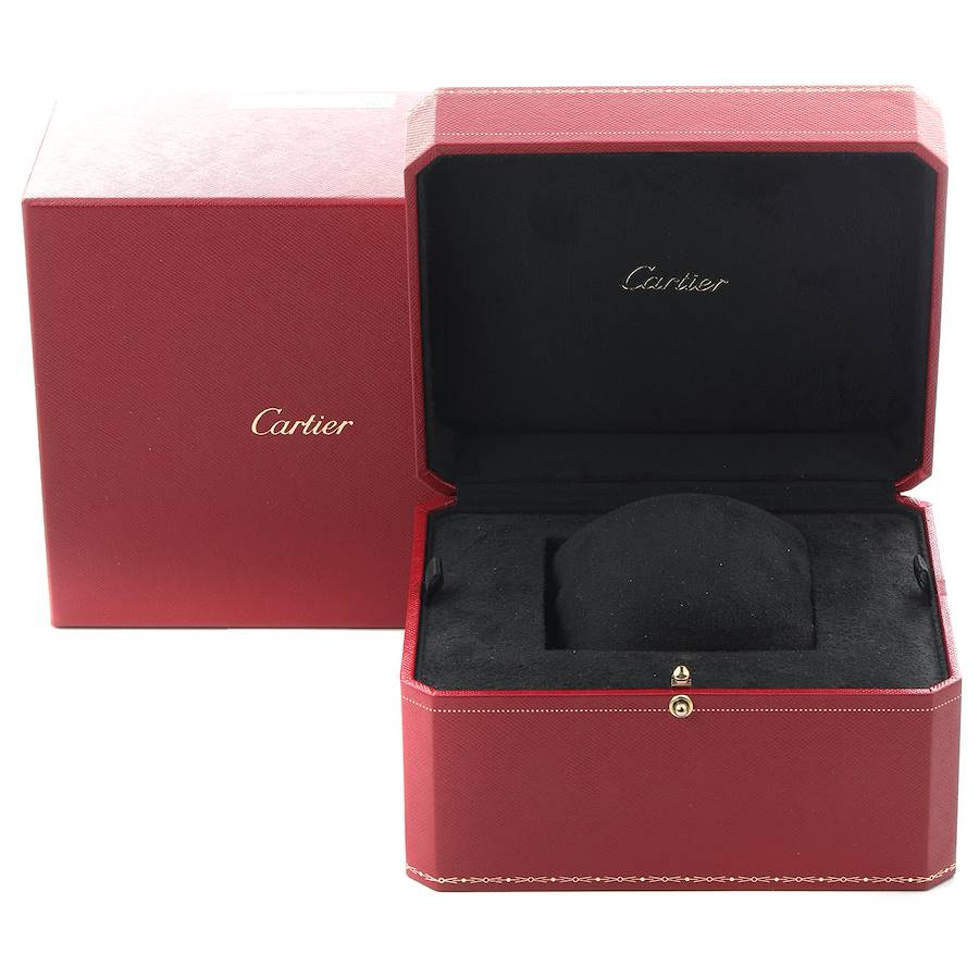Cartier Ronde Louis Rose Gold Silver Dial Automatic Mens Watch WGRN0011
