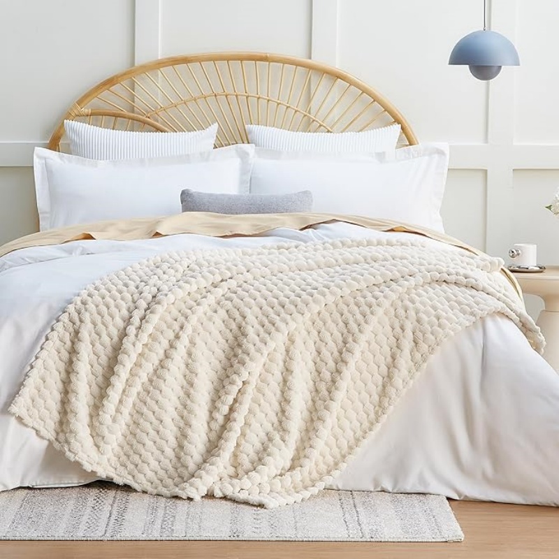 VELVETIER Fleece Throw Blanket for Couch or Bed