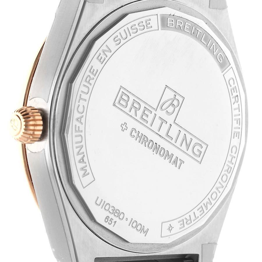Breitling Chronomat 36 Diamond Dial Steel Rose Gold Ladies Watch U10380
