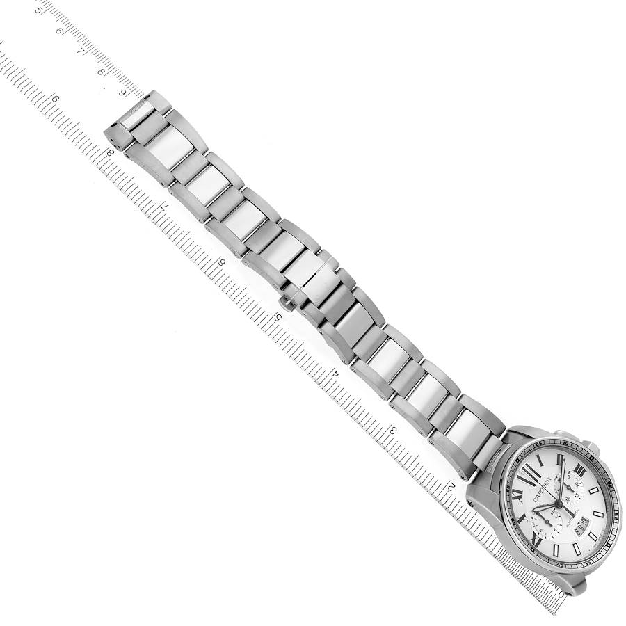 Cartier Calibre Chronograph Steel Mens Watch W7100045