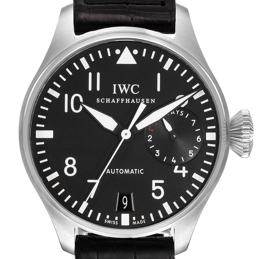 IWC Big Pilots 46mm Black Dial Automatic Steel Mens Watch IW500401