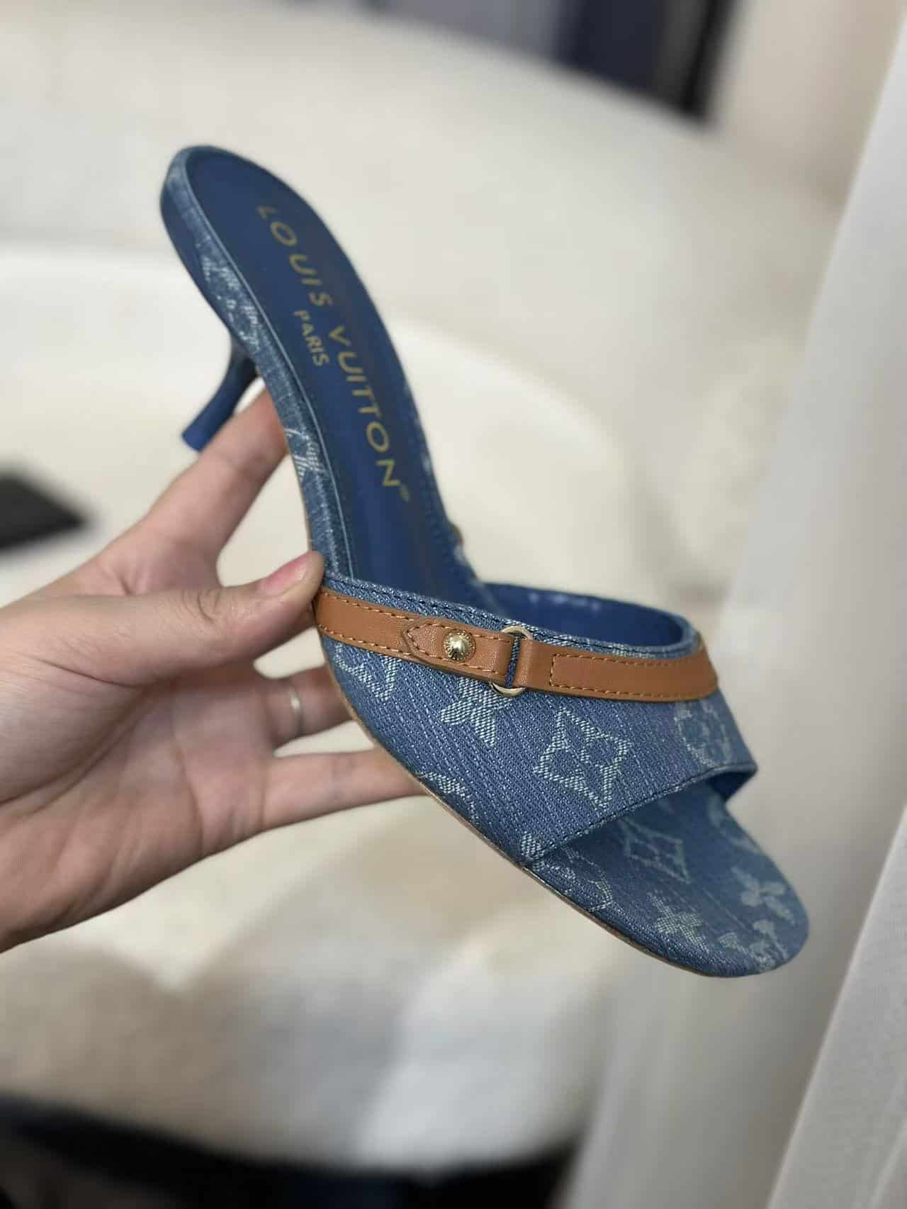 Louis Vuitton Neo Revival Mule Denim Blue 1Acizb