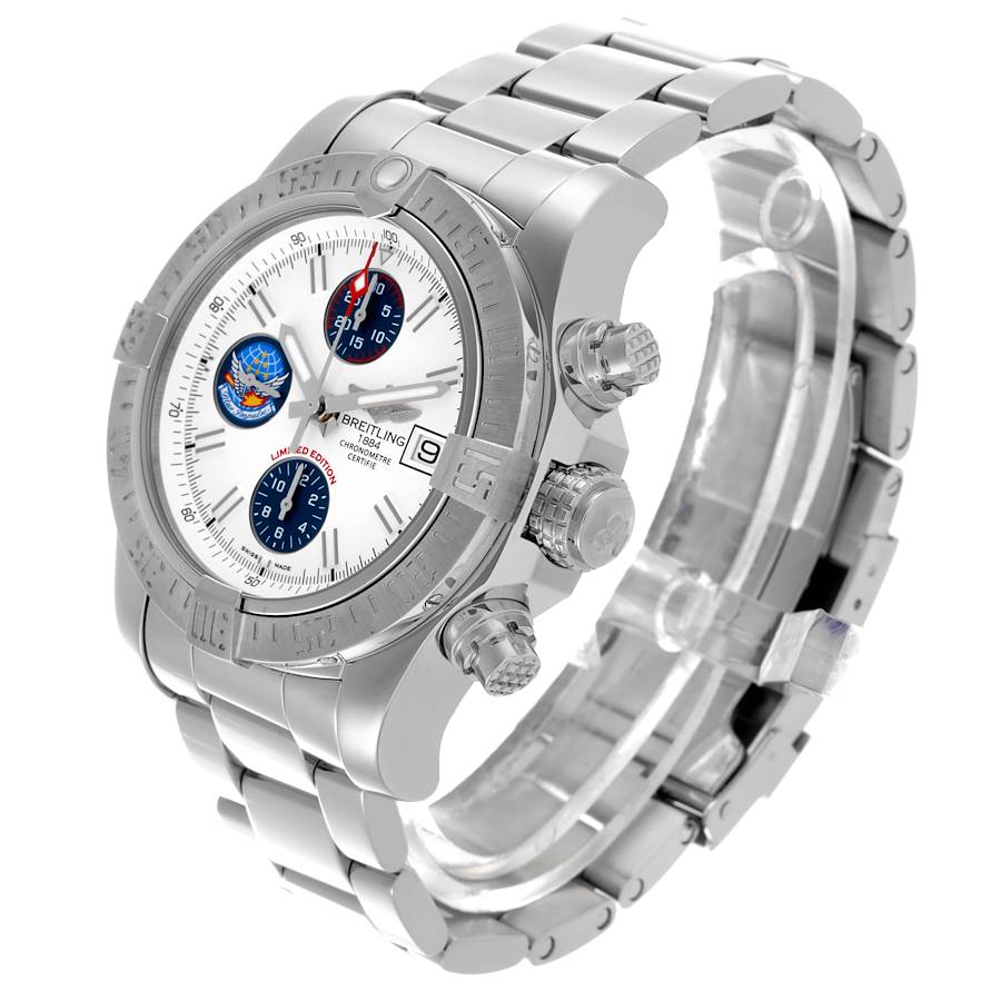Breitling Avenger II Blue Impulse LE Steel Mens Watch A13381